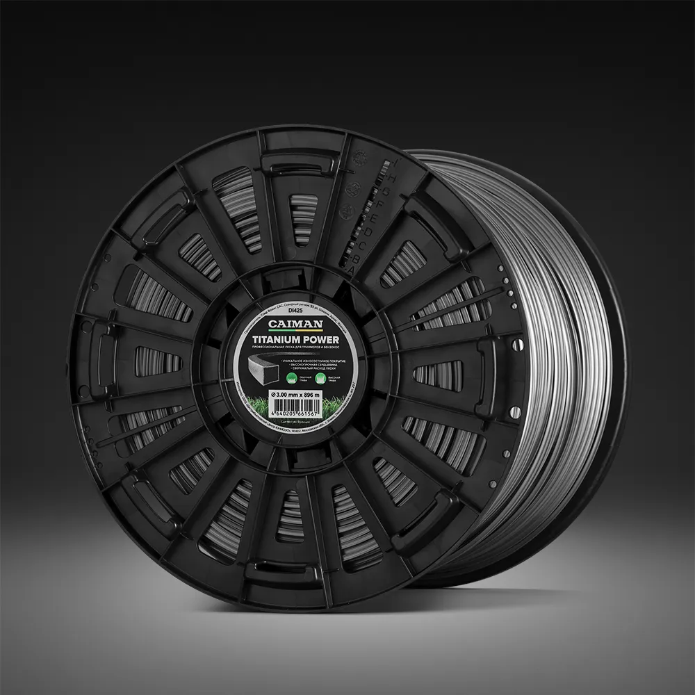 Профессиональная леска CAIMAN Titanium Power квадрат 3,0 мм, 896 м