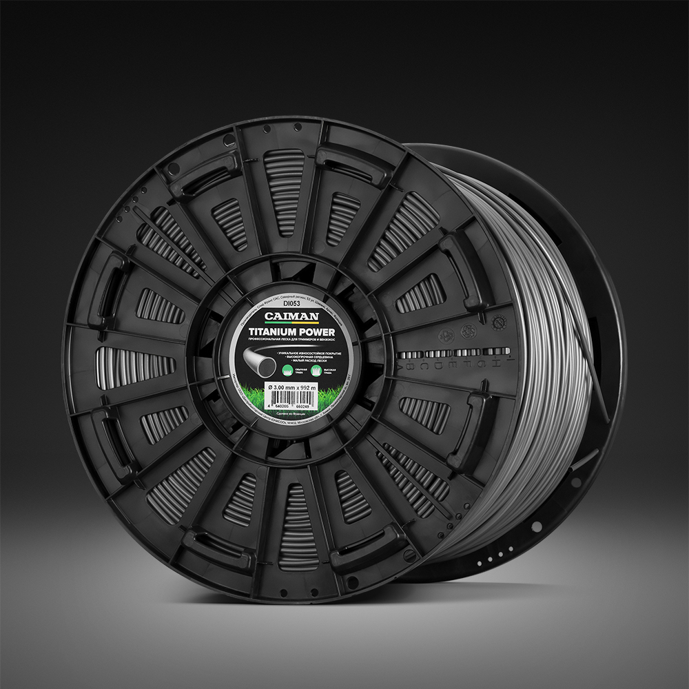 Профессиональная леска CAIMAN Titanium Power круглая 3,0 мм, 992 м